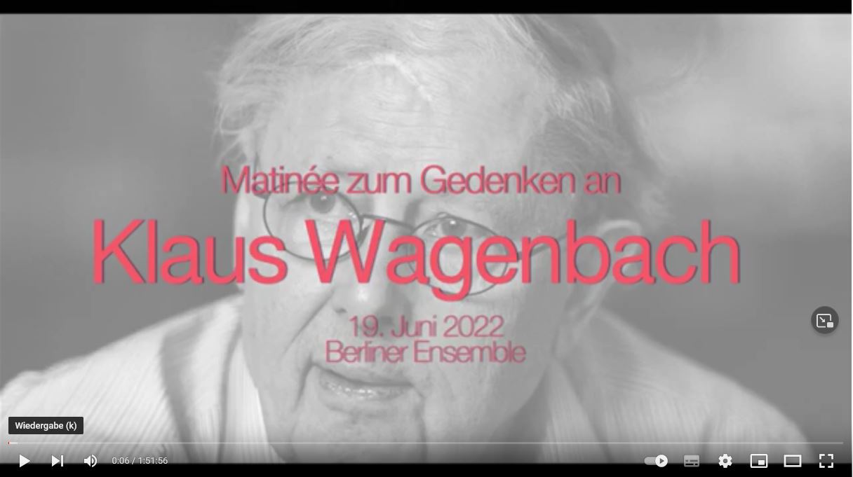 Matinee Klaus Wagenbach_Video